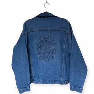 Vintage 90s Union Made in USA Embossed Denim Jacket